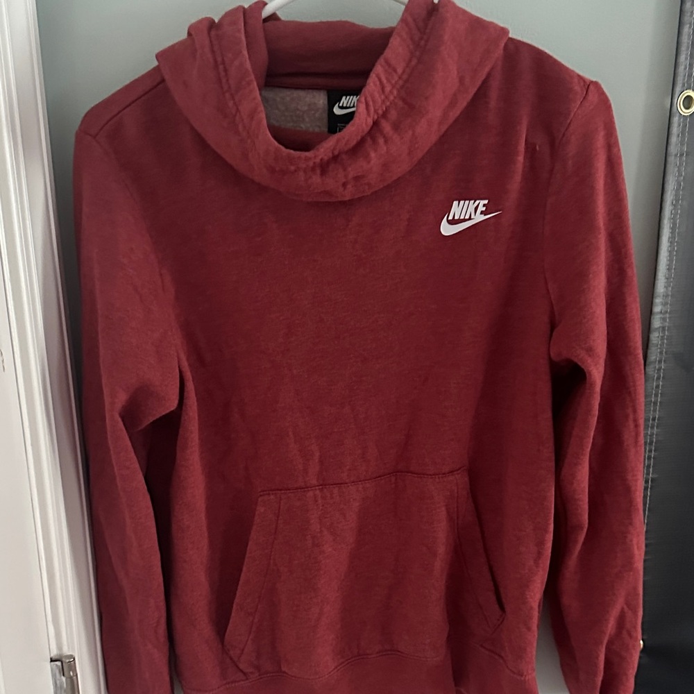 Nike Women's Maroon Cowl Neck Sweater